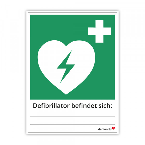 AED-Kombischild AED Standort