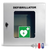 Universal Defibrillator (AED) Außen-Wandkasten, belüftet, Alarme, beleuchtet Universal Defibrillator (AED) Außen-Wandkasten, belüftet, Alarme, beleuchtet