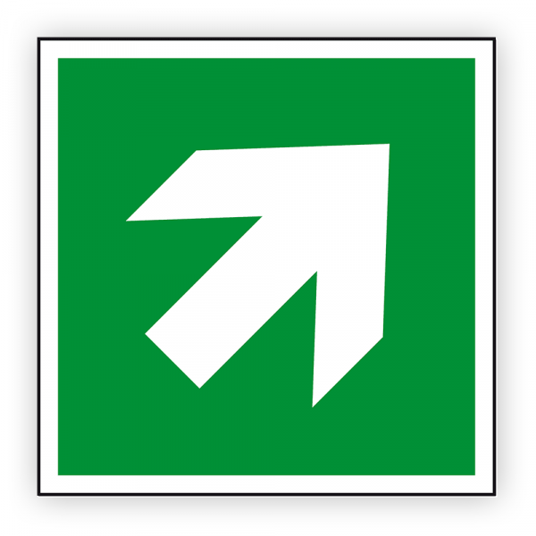 Schild 'Richtungsangabe aufwärts/abwärts'