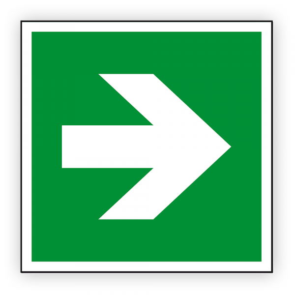 Schild 'Richtungsangabe links/rechts/oben/unten'
